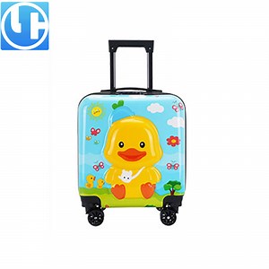 [Hot Item] Cartoon Cute Duck Design Custom Children Kids Trolley Travel Luggage Toy Suitcase