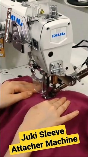 Juki Sleeve Attacher Machine Sleeve Attaching Process #juki #sewing #shorts