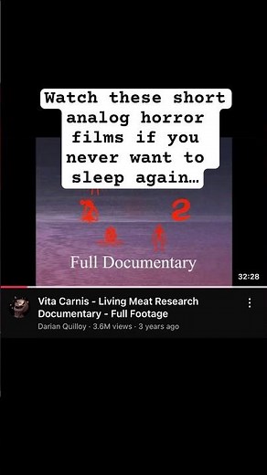 Most terrifying analog horror short films #hororr #scary #shortfilm #creepy #analoghorror