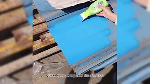 Rust Converter, Weatherproof Rust Conversion Paint for Metal, Portable Rusts Remover for Metal with Built-In Brush, UV and Temperature Resistant (Gray,180g)