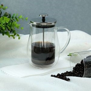 [Hot Item] Hot Sale Double Walled Cafetiere French Coffee Press Glass Press Pot in The Kitchen