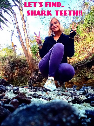 Searching For Big Shark Teeth #Creekin #WildOne #Yolo #Activities #Leisure #Hunting #Florida #SharkTeeth #ancientocean | Cynder Goldsmith
