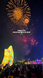 6.4K views · 116 reactions | Sagay City just turned the night sky into a masterpiece!  The Christmas Lights On + fireworks display = PURE MAGIC. Keep on shining, Sagay! ⭐️✨ #MotoLibes #fblifestyle #sagaycity #christmaslightson2025 #fireworksdisplay | MotoLibes | Facebook