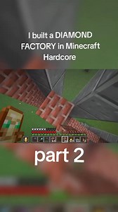 I built a DIAMOND FACTORY in Hardcore Minecraft part 2 | Inkredible Clips