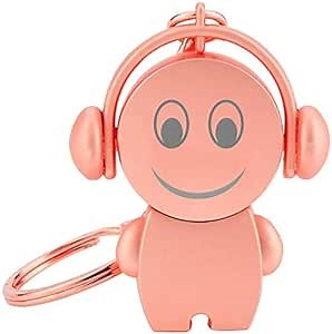 Novelty Cute Cartoon Flash Drive 64GB Thumb Drive Pendrive Unique Jump Drive for Data Storage, File Sharing (Rose-Smile)