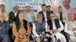 Shri Gyaneshwar, President,All India Forward Bloc, willingly supported INDIA BLOC common candidates, Shri Professor Angomcha Bimol Akoijam and Shri Alfred Kangam Arthur for the coming Lokshaba election 2024. | Indian National Congress - Manipur
