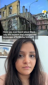 49K views · 33 reactions | Sri Lanka may be in denial, but here’s the true history of Black July. | AJ+ | Facebook