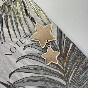 Crinoid Star Fossil | Wooden Keychain/charm - Etsy UK