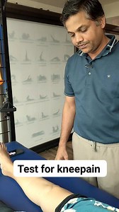 Patellar Grind Test (Clarke's Sign): Purpose: Assesses for patellofemoral pain syndrome, chondromalacia patellae, or arthritis behind the kneecap. Procedure: Patient lies supine with the knee extended. The examiner applies downward pressure on the superior patella and asks the patient to tighten their quadriceps. Positive Result: Pain, grinding sensation, or inability to hold the contraction. #activefollowersシfypシ゚viralシalシ #physicaltherapynear #ahmedabadphysiotherapy #physicalhealth #reelsvideo