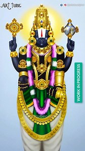 Digital Painting Tirupati Balaji 🙏🏻 ~ #reels #balaji #narayan #procreate #ipad #digital #painting | ART Tube