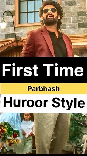First time Prabhas Huroor style #rajasaab rajasaab actor prabhas