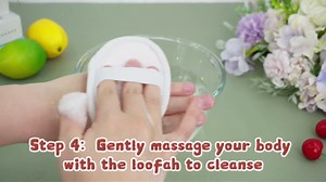 54 Pcs Exfoliating Loofah Pad Bulk Natural Scrubber Luffa Brush Close to Skin Body Scrubber Shower Loofah Sponge Pad for Men Women Spa Bath