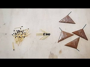 How to Make a Triangle Firecrackers using Matches - Very Easy