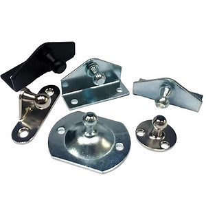 [Hot Item] Custom Ball Stud Angled Gas Strut Mount Bracket for Lift Supports Shocks Spring Prop
