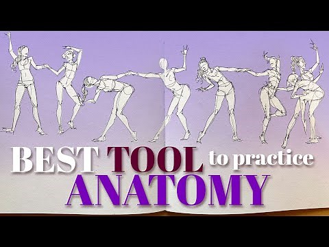 ✦ How I practice drawing ANATOMY using ONE simple tool // real-time gesture figure sketch demo