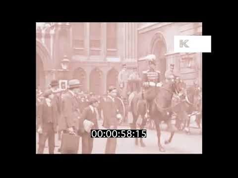 1910s City of London, Guildhall and Mansion House, HD