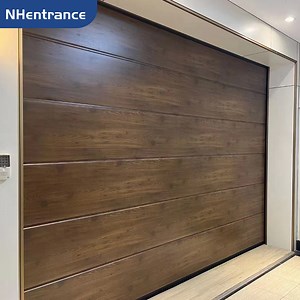 [Hot Item] Woodgrain Texture Residential Sectional Garage Door with 40mm Steel Panels and Custom Color Matching