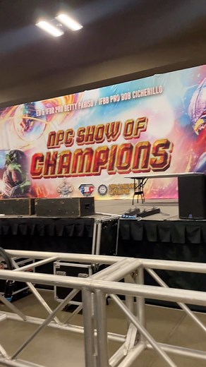 Setup is underway for the 2023 NPC Show of Champions! Promoters:...
