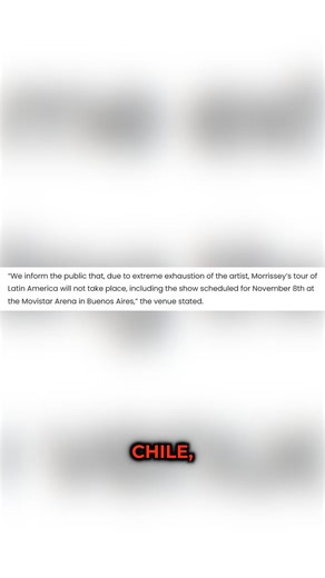 Morrissey Cancels Entire 2025 Tour Amid Growing Health Concerns #morrissey | The MetalCore