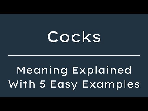 Cocks Meaning in English With 5 Example Sentences, Cocks Meaning in English
