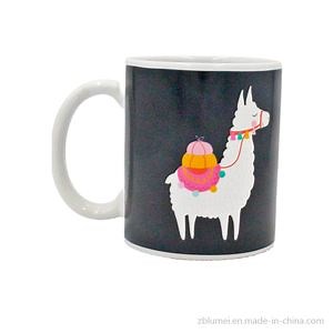 [Hot Item] Customized Ceramic Porcelain Stoneware Heat Sensitive Sublimation Coated Magic Color Changing Coffee/Tea Cup Mugs