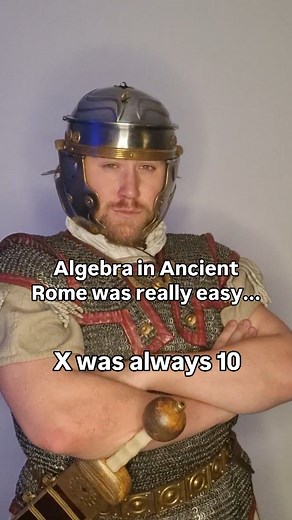 You have to be very smart to understand this joke 🌿🏛🧮 #romanempire #ancientrome #historymemes #algebra #mathmemes | Gaius Flavius