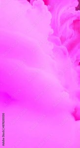 Pink fluid background effect Pastel Pink and white paint splash each background colored ink spreads and bursts like a colorful cloud fluorescent lighting and natural glitter Slow motion 4k animation