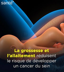 La grossesse et l'allaitement réduisent le risque de développer un cancer du sein 🤰 | Santé Magazine