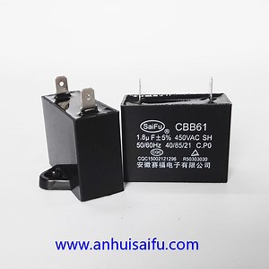 [Hot Item] Cbb61 Ceiling Fan Capacitor 1.8UF with Pins
