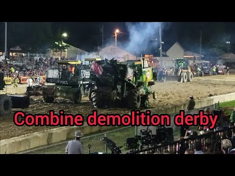combine demolition derby at lorain county fair August 26