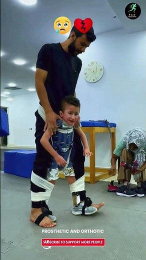 Paralyzed Child Walking With Doctor’s Support — Emotional Rehabilitation Journey #nevergiveup