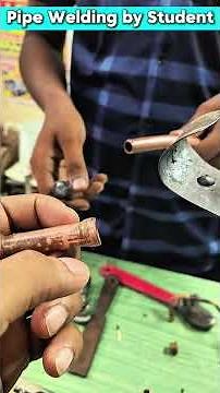 Ac Copper Pipe || Copper Pipe Gas Welding #shorts