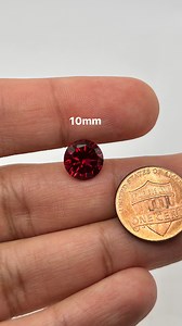 Synthetic Ruby Gemstone - Round Concave Cut - Vibrant Red Loose Stone for Jewelry Available in 6mm-10mm - Etsy