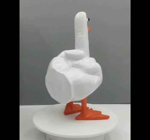 Middle Finger Duck - Unique and Funny Home Decor Statues, Funny Duck Decor, Perfect for Pranks and Laughter, Funny Gifts