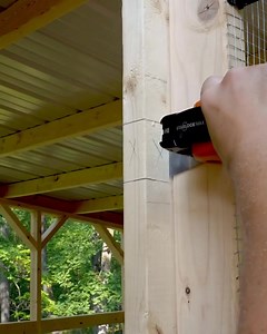 FEIN BOSCH = AMPShare Toolstoday replacing the frustrating latch on their chicken coop with a much nicer gate latch, with the help of the Fein AMM700 MultiMaster Bosch drill on AMPShare. | Fein
