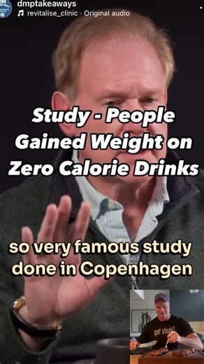 11K views · 310 reactions | A shocking study on weight gain and zero-calorie drinks!! Source: @dmptakeaways | Dr. Shawn Baker MD | Facebook