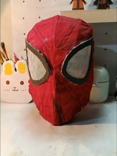 DIY Spider-man Mask ✨🕸️।#spiderman #diy #foryou #mask