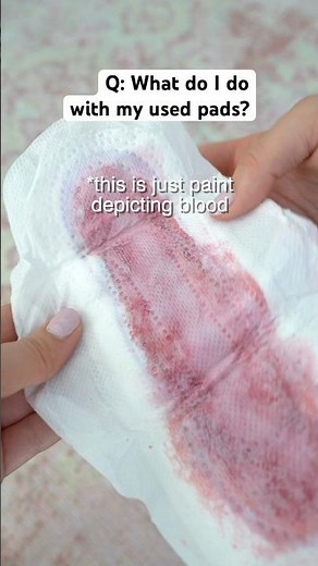 What to do with pads after use/How and where to dispose your pads #periodcare #periods #shorts