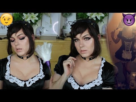 Sexy French Maid 😈 Full Body DRAG / Crossdresser Transformation | Boy to Girl - Halloween 2018
