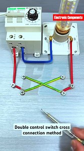 125K views · 718 reactions | Double control switch cross connection method | 퐄퐥퐞퐜퐭퐫퐨퐧퐢퐜 퐂퐨퐦퐩퐨퐧퐞퐧퐭퐬 | Facebook