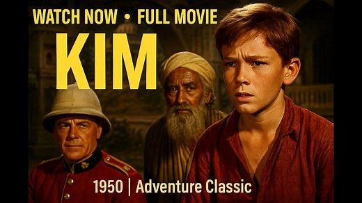 Kim (1950) | Full Movie Errol Flynn in a Thrilling Kipling Adventure – Watch Now
