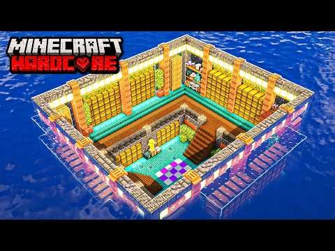 I Built an Underwater Storage Room in Hardcore Minecraft