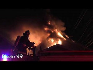 Detroit Fire Department - Engine 27 Dumping the Monitor on a Dwelling