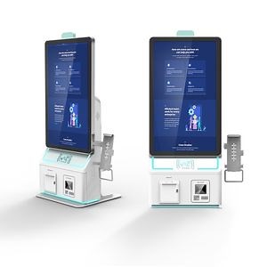 [Hot Item] 15.6 21.5 Inch Customize Payment Kiosk Method Credit Card Scanner Restaurant Self Ordering Kiosk