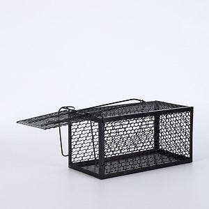 [Hot Item] Black Silver Firm Metal Rat Cage Mouse Trap Cage