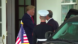 This may be Trump's most awkward handshake yet