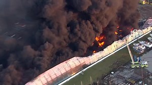 Roof caves in as fire engulfs Safe Harbor Toledo Beach Marina