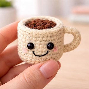 Mini Coffee Cup Crochet, Mug Keychain Pattern, Beginner Friendly, Plush Toy, Instant Download - Etsy Canada