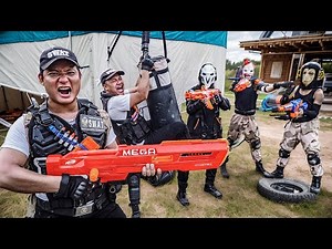 LTT Films : Boss Mask Takes on Team Silver Flash in A High-Speed Nerf Guns Battle!