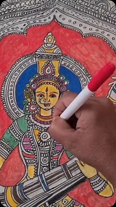  **Master the Art of Kalamkari with Goddess Saraswathi Devi...